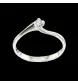 Solitaire Ring Grey Gold