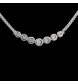 Collana oro grigio diamanti