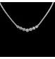 Collana oro grigio diamanti