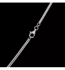 Collana oro grigio diamanti