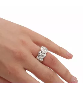 ANELLO IN ORO GRIGIO DIAMANTE