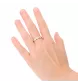 Bague or jaune 15 diamants