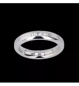 Bague or gris 0.05 carats