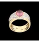 Bague or jaune tourmaline