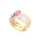 Bague or jaune tourmaline