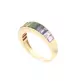Ring Tutti frutti aus Gelbgold