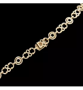 COLLIER OR JAUNE DIAMANTS