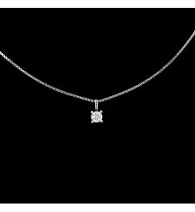 COLLANA SOLITARIO DIAMANTI 0.20 CARATI
