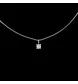 COLLIER SOLITAIRE DIAMANTS 0.20 CARATS