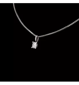 COLLANA SOLITARIO DIAMANTI 0.20 CARATI