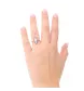Ringdiamanten und Rubine aus Roségold.