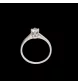 Bague solitaire en or gris 0.33 carat