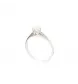 Bague solitaire en or gris 0.33 carat