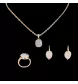 Complete adornment in rose gold moonstone