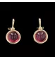 Boucles D'oreilles Pierres Roses