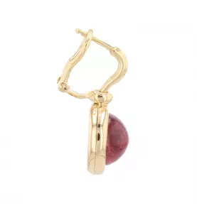 Boucles D'oreilles Pierres Roses