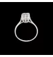 ANELLO IN ORO BIANCO PAVIMENTATO CON DIAMANTI 0.45 CARATI
