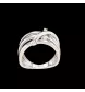 ANELLO CRAVATTE CON DIAMANTI IN ORO BIANCO