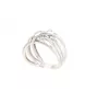 ANELLO CRAVATTE CON DIAMANTI IN ORO BIANCO