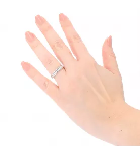 Bague or gris