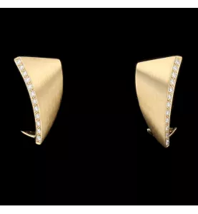 Earrings Yellow Gold Diamonds