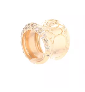 Bague Pomellato or rose et diamants