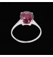 Tourmaline white gold ring