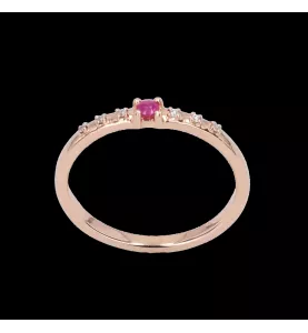 Bague Mauboussin or rose T54