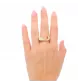 Yellow gold diamond ring