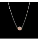 Necklace Omega Flower rose gold