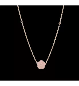 Necklace Omega Flower rose gold