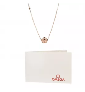 Necklace Omega Flower rose gold