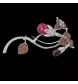 FLORAL BROOCH WHITE GOLD DIAMONDS