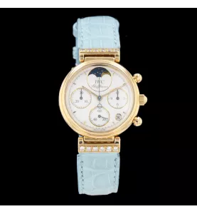 IWC Da Vinci Lady Chrono Diamanten aus Gelbgold