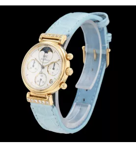 IWC Da Vinci Lady Chrono Diamanten aus Gelbgold