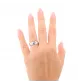 Anello in platino 950 e diamanti