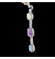 Collana collana pietre saltanti di colori diamante