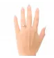Diamond white gold ring