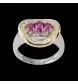 Ring 2 gold rubies and diamonds