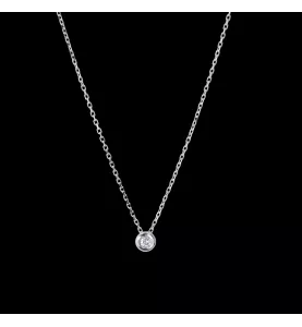 Collana pendente Solitario 0.10 Carati