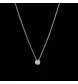 Solitaire pendant necklace 0.10 Carats