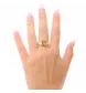 Citrin Gelbgold Ring und Diamanten