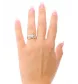Ring 3 Gold Diamonds Princesses