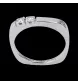 Bague Or gris 2 diamants
