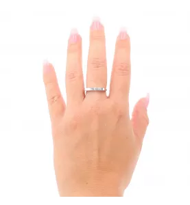 Anello Oro Bianco 2 diamanti