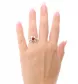 Anello vintage in oro rosa e rubino