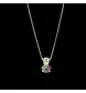 Halskette Gold gelbe Edelsteine