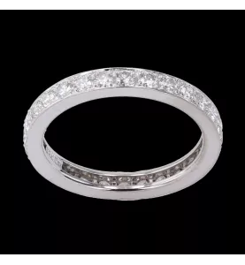 Eternity Ring Grey Gold