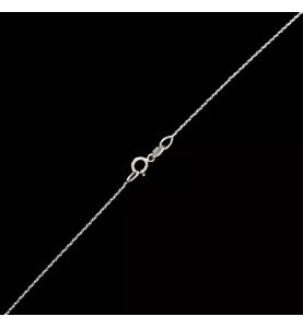 Necklace pendant cross in white gold