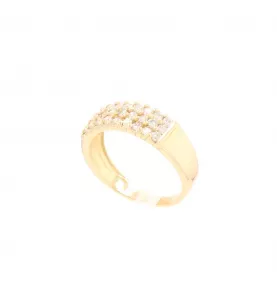 Bague or jaune et diamants
